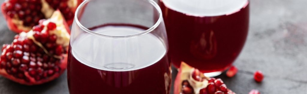 Zumo de granada Granavida rico en antioxidantes.