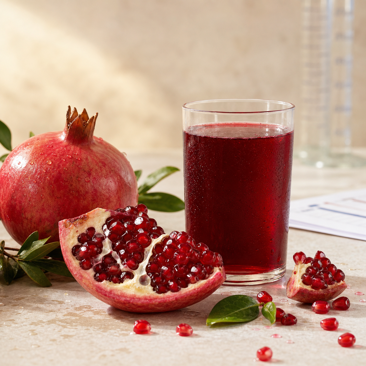 Zumo de granada Granavida con fruta fresca y control de calidad